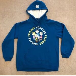 Peanuts Friends Forever Hoodie Sz L (Juinors) or Adult Small